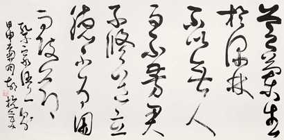 胡抗美 2004年作 书法 镜心